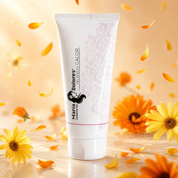 Gel de efecto calor con CBD que envuelve y reconforta